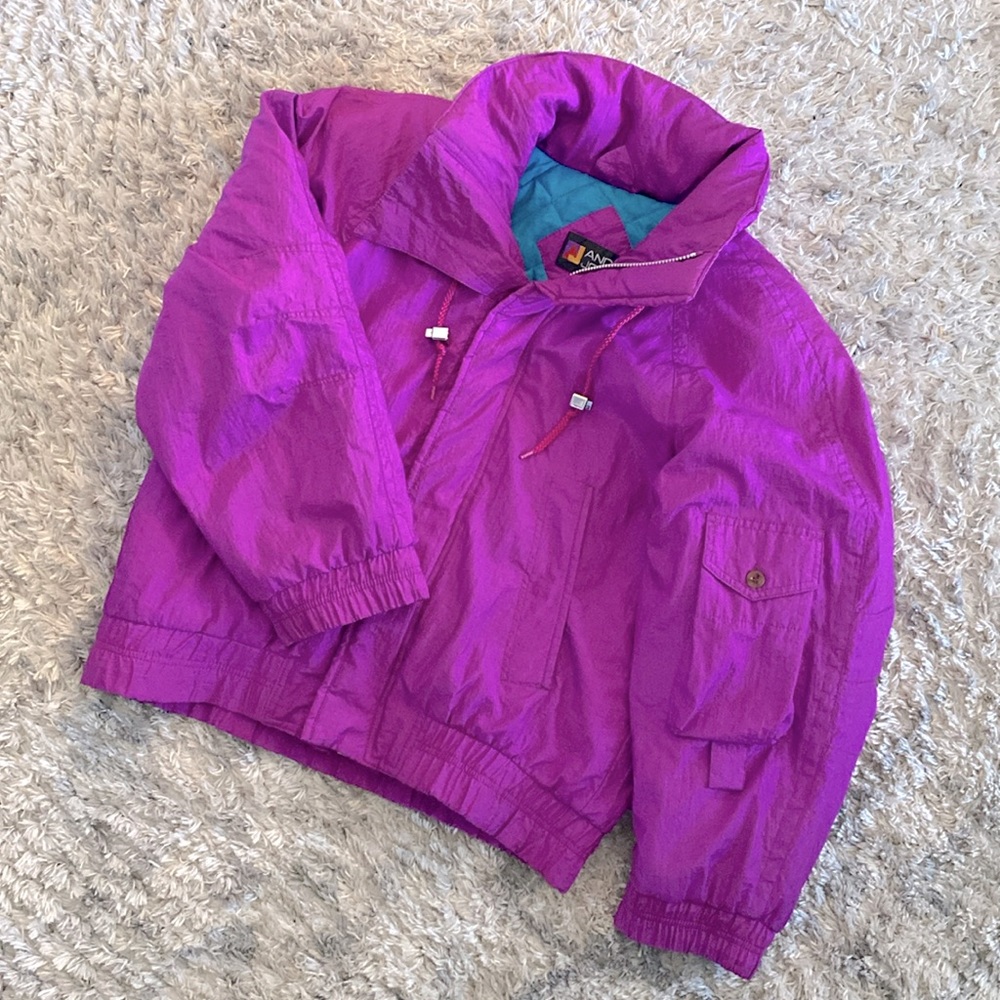 Andy Johns Vintage women’s ski jacket purple 💜 small
